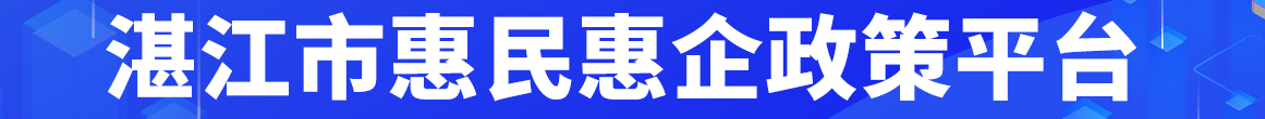 湛江市惠民惠企政策平台